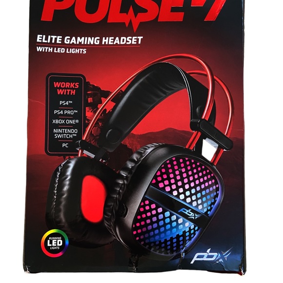 Packard Bell PBX Pulse-7 Elite Gaming Headset w/LED Lights New - Picture 4 of 9